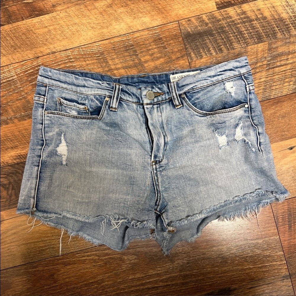 Blank NYC Distressed Denim Hiker Shorts